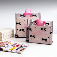 Sac cadeau en plastique imperméable avec poignée en tissu pour coffret cadeau cosmétique, emballage de cadeaux pour demoiselles d'honneur