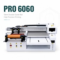 6070 UV Flatbed Yazıcı CMYK Beyaz Mürekkepli LED UV Kürleme Telefon Kılıfı Tablet Kılıfı Özel Logo Dijital Baskı Makinesi
