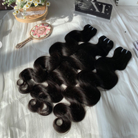Lots de Cheveux Humains Ondulés Bruts Cambodgiens de Grade 12A Non Traités, 100% Alignés dans le Sens de la Cuticule, 26 Pouces, Double Extension Faite à la Machine, Vente en Gros