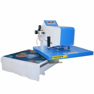 Prensa térmica neumática giratoria de 15x15 pulgadas estilo americano para prendas, camisetas e impresión por transferencia de etiquetas - Product Image 3