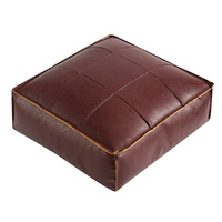 Pouf carré moderne en polyuréthane Amity Factory, vente en gros, avec rembourrage EPP, pour salon et extérieur