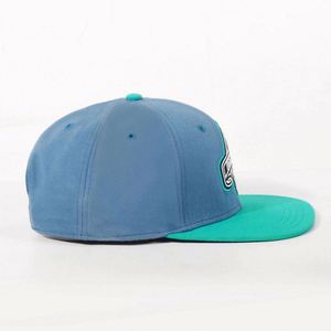 Factory Oem Original Mens Caps Two Tone <b>Flat</b> Bill Fitted <b>Hat</b> Snapback Cap Custom <b>Hat</b> - Product Image 4