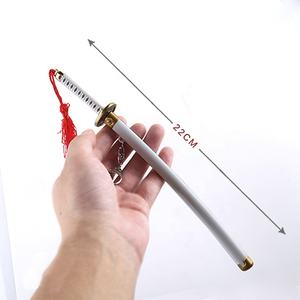 Mini épée Katana en métal porte-clés jouets Hot Japan anime populaire charater prop Wado Ichimonji pour cadeau DeSktop ornement - Product Image 4
