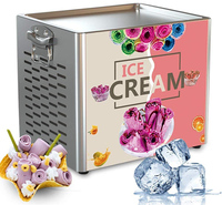 Sartén eléctrica comercial de acero inoxidable para helados, máquina de helados fritos, el mejor precio