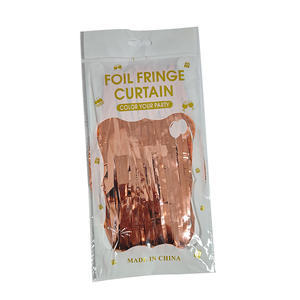 Décorations de fête d'anniversaire : Rideaux de franges métalliques en feuille de tinsel multicolores 1x2m, vente en gros à prix réduit - Product Image 6