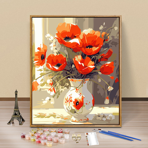 Maceta para Colorear Manualmente, Pintura por Números, Pintura Digital Tridimensional al Óleo, Acuarela, Regalo para Amigos, Niños - Product Image 3