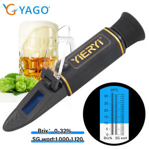 휴대용 Brix 굴절계 0-32% 이중 스케일 Brix 0-32% 및 SG 1.000-1.120 (과일, 음료, 와인 및 맥주 양조 용 Atc 포함) - Product Image 3