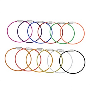 YIWANG Senderismo al aire libre Color Alambre de acero inoxidable Llavero Cable Llavero - Product Image 1