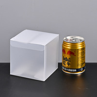 Cube 5x5 pouces PVC emballage acétate carré PET boîte-cadeau boîtes en plastique transparentes pour bonbons cadeaux faveurs