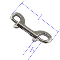 Gancho de Resorte de Liberación Rápida de Acero Inoxidable 304 316 de Doble Extremo, Precio de Fábrica, para Accesorios de Yates Marinos al Aire Libre