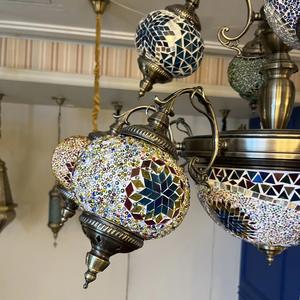 Nouveau style turc lustre éclairage Vintage lampe bohême coloré vitrail romantique café Restaurant Bar maison suspension lampe - Product Image 5