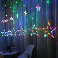 Guirlandes lumineuses LED 248 LED pour fenêtres, rideaux, lumières de Noël en forme d'étoiles, lumières de Noël en forme de glaçons, pour intérieur, extérieur, mariage, fête