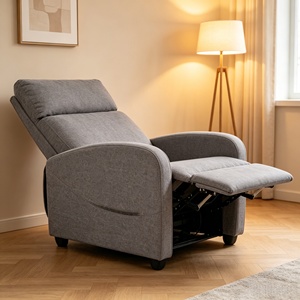 Silla Reclinable Ajustable <span class=keywords><strong>Manual</strong></span> de Cuero PU Moderna y Cómoda para Uso en Exteriores y Escolar - Product Image 2