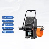 Chargeur sans fil rotatif multifonction 25W, charge rapide sans fil, charge magnétique, écran tactile couleur