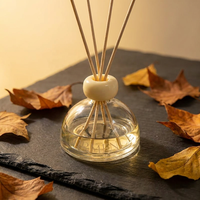 Bouteille diffuseur de parfum en verre de luxe vide personnalisée 100 ml avec bouchon en liège, grande capacité pour huiles essentielles et parfums