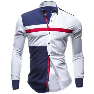 Moda Casual Men Wear Camisas de manga comprida para homem Roupas masculinas Embalagem personalizada Jersey 2020 Atacado Hot Sell New Blank Masculino 2pcs