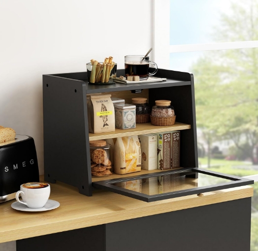 Raffinare la scatola portaoggetti in bambù e legno per la finura del Desktop di casa (kaki)  15