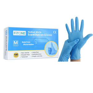 2024 Medical Consumables Nitirle Medical Examin <strong>Glove</strong> Wholesale Blue Guantes De Nitrilo <strong>Nitrile</strong> Gl - Product Image 3