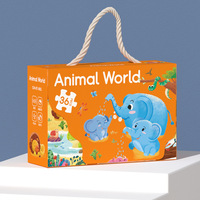 Puzzle au sol Monde animal Jigsaw Grands puzzles 36 pièces pour les tout-petits enfants apprenant des jouets de développement éducatif préscolaire