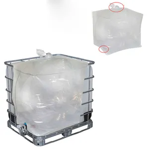 Пищевой асептический квадратный пластиковый пакет в коробке, резервуар для жидкости IBC, вкладыш для воды, 100 л, 200 л, 1000 л