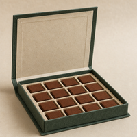 Boîte carrée en papier d'art de luxe personnalisée, lot de 18, pour bonbons, avec feuille d'aluminium, impression 4 couleurs, emballage Eid Ramadan, finition brillante ou mate, lamination UV, portable