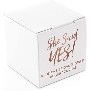 Customized printed square <b>small</b> <b>gift</b> <b>box</b> - initial of love wreath can be customized according to demand - Product Image 6