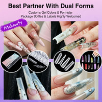 Kit d'extension d'ongles en gel UV Makeauty 15ml, non toxique, sans CPNP, ensemble artistique avec lampe LED pour usage professionnel et DIY