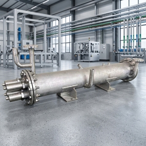 Chauffe-eau électrique industriel en ligne à haute efficacité pour circulation d'eau et d'huile en pipeline en acier inoxydable OEM - Product Image 1
