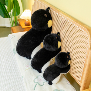 Peluche Personalizado de Pingüino Emperador, Juguete de Peluche Realista de Pingüino Negro, Figura de Pingüino de Simulación, Animales de Peluche - Product Image 5