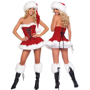 Adult Exotic <strong>Women</strong> Christmas Sexy Lingerie Set Nightclub Christmas Short Dress <strong>Santa</strong> <strong>Costume</strong> - Product Image 6