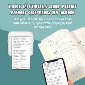 M12 Portable <b>Mini</b> Label <b>Thermal</b> <b>Printer</b> Ink-less Printing for Mobile 1200mAh Battery BT Connection Kid Gift - Product Image 5