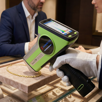 Analyseur de pureté de l'or portable, testeur XRF manuel pour l'évaluation des métaux précieux en bijouterie et l'inspection du recyclage de l'or