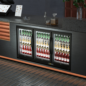 Mini Nevera Vertical de Doble Puerta para Debajo del Mostrador, Enfriador de Cerveza Negro, Refrigerador, Superventas - Product Image 2