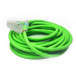 10/3 100ft Outdoor Power <strong>Cord</strong> 125V 15A Multi-socket Extension <strong>Cords</strong> 100% Copper 5-15P Plug Heavy Duty SJEOW Wire Type <strong>Lighted</strong> - Product Image 1