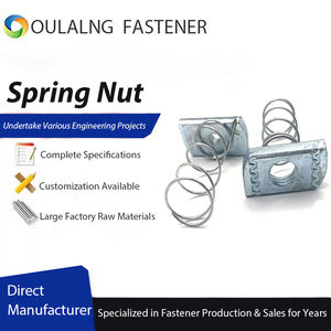 Écrous à ressort en acier inoxydable 304 M6 M8 <span class=keywords><strong>M10</strong></span> M12 Fixations pour profilés Vente directe d'usine Écrous de blocage haute résistance - Product Image 1