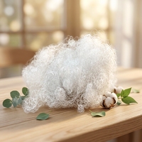 Matériau de rembourrage en fibres de filament de polyester recyclé à 100 %, matière première textile
