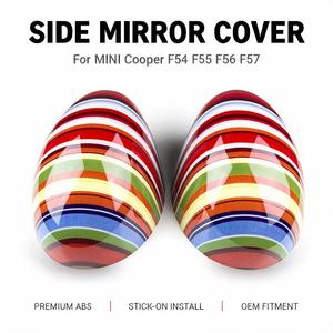 Cubiertas de Espejos Retrovisores a Cuadros Carwoman para <span class=keywords><strong>MINI</strong></span> Cooper F54 F55 F56 F57 F60 2014-2018, Reemplazo de Clip ABS, LHD RHD, Venta al por Mayor - Product Image 4