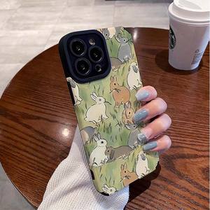 เคสโทรศัพท์มือถือหนังเทียมพิมพ์ลายเต็มหน้า<span class=keywords><strong>จอ</strong></span>ลายกระต่ายน่ารักสำหรับ <span class=keywords><strong>iPhone</strong></span> <span class=keywords><strong>x</strong></span> XR XS 11 12 13 14 15 16 17 PRO MAX - Product Image 5