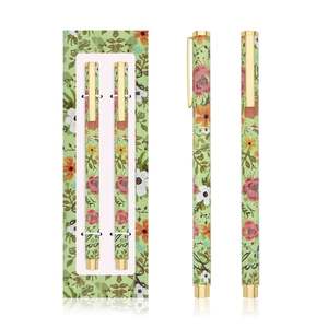 Bolígrafos KASUN con Logotipo Personalizado, Bolígrafos de Lujo con Diseño Floral y Caja Transparente Impresa - Product Image 5