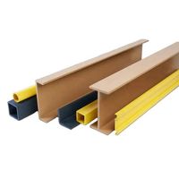 Perfiles Pultruidos de Fibra de Vidrio FRP a Precio de Fábrica, Perfil Estructural FRP para Piezas de Escaleras Exteriores