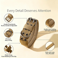 Collier pour chien tactique de luxe/classique, directement de l'usine, avec poignée, épaissi, extensible, robuste, en nylon 1000D, doublure rembourrée K9