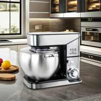 Robot pâtissier électrique domestique 10L, mélangeur planétaire automatique en acier pour gâteaux, pains, pâtes et aliments, avec accessoires