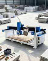 Machine de découpe à pont 5 axes pour granit et marbre, Scie CNC 5+3 axes, Caméra HD, Moteur, Boîte de vitesses, Pompe, Roulement, Moteur, Formage, Perçage