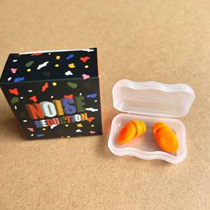 سدادات أذن سيليكون ناعمة قابلة لإعادة الاستخدام لعزل الضوضاء وحماية السمع، سدادات أذن مريحة للتركيز والسفر - للنائمين على الجانب - Product Image 6