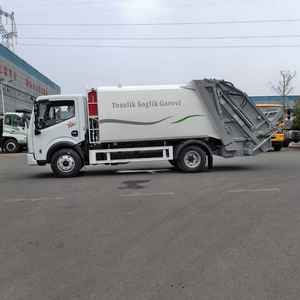 Dongfeng nuevo camión <span class=keywords><strong>compactador</strong></span> de basura diésel 4x2 7 metros cúbicos de capacidad cubierta neumática transmisión <span class=keywords><strong>Manual</strong></span> para construcción - Product Image 4