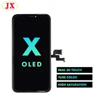 Tela lcd oricolor para iphone 10 x oled, substituição de tela lcd para painel de toque iphone x