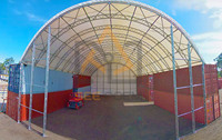 Abri de conteneur d'expédition industriel en PVC CS4020, abri de stockage d'équipements, auvent de conteneur, abri de conteneur double Trust