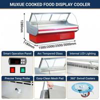 MUXUE komersial daging Deli Butcher tampilan kulkas kulkas berpendingin Deli pendingin etalase Deli pendingin MX-SSG1500F