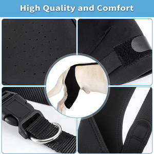 강아지 팔꿈치 보호대 뒷다리 관절 보호대 상처 보호 강아지 무릎 보호대 블랙 친환경 맞춤형 로고 유니섹스 - Product Image 5
