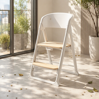 Berceau modulaire 4-en-1 pour bébé et tour d'apprentissage Montessori avec structure en bois ultra-stable, fonction chaise adulte, design pliable facilement
